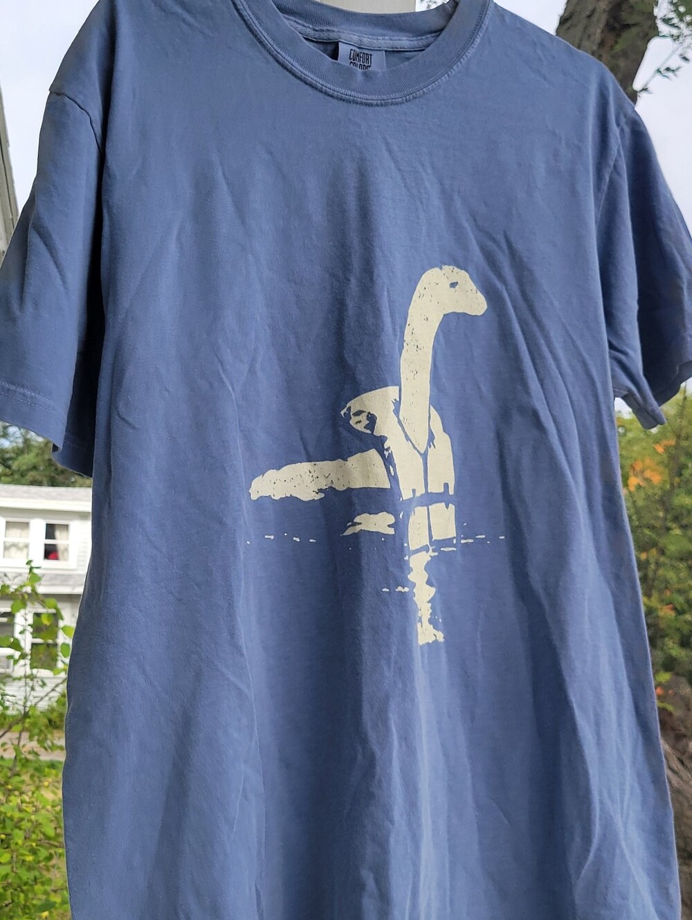 COMFORT COLORS, Unisex T-shirt, Size- Large, Color-medium Blue *Loch Ness*